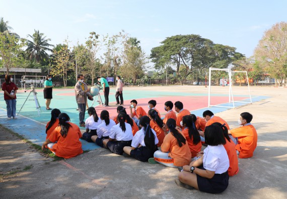 ภาพกิจกรรม  คณะวิทยาศาสตร์และเทคโนโลยี จัดกิจกรรมค่ายวิทยาศาสตร์สัญจร ปีการศึกษา 2565  โรงเรียนคณฑีพิทยาคม