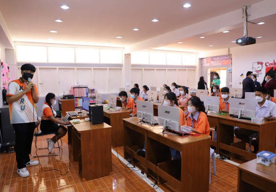 ภาพกิจกรรม  คณะวิทยาศาสตร์และเทคโนโลยี จัดกิจกรรมค่ายวิทยาศาสตร์สัญจร ปีการศึกษา 2565  โรงเรียนคณฑีพิทยาคม