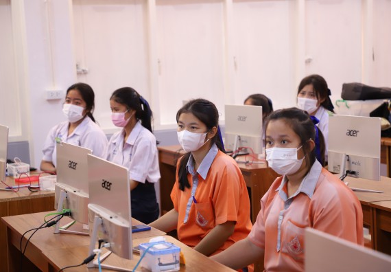 ภาพกิจกรรม  คณะวิทยาศาสตร์และเทคโนโลยี จัดกิจกรรมค่ายวิทยาศาสตร์สัญจร ปีการศึกษา 2565  โรงเรียนคณฑีพิทยาคม