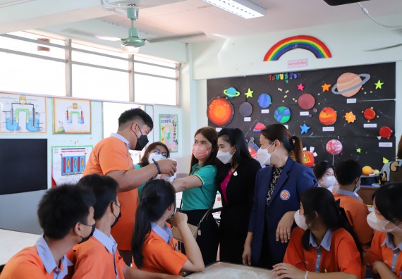 ภาพกิจกรรม  คณะวิทยาศาสตร์และเทคโนโลยี จัดกิจกรรมค่ายวิทยาศาสตร์สัญจร ปีการศึกษา 2565  โรงเรียนคณฑีพิทยาคม