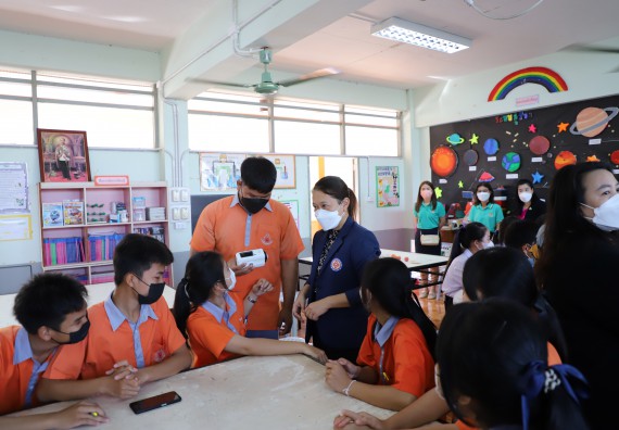 ภาพกิจกรรม  คณะวิทยาศาสตร์และเทคโนโลยี จัดกิจกรรมค่ายวิทยาศาสตร์สัญจร ปีการศึกษา 2565  โรงเรียนคณฑีพิทยาคม