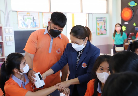 ภาพกิจกรรม  คณะวิทยาศาสตร์และเทคโนโลยี จัดกิจกรรมค่ายวิทยาศาสตร์สัญจร ปีการศึกษา 2565  โรงเรียนคณฑีพิทยาคม