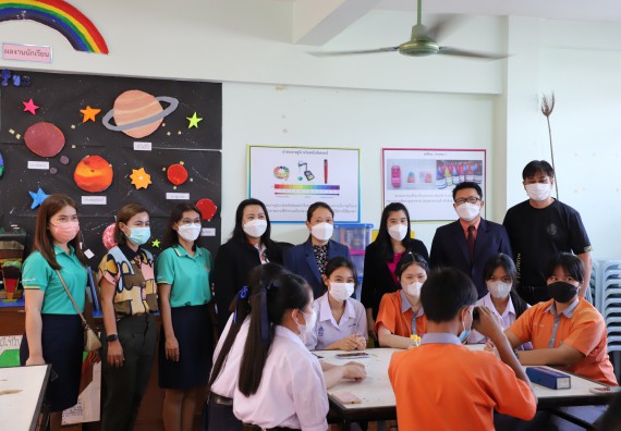 ภาพกิจกรรม  คณะวิทยาศาสตร์และเทคโนโลยี จัดกิจกรรมค่ายวิทยาศาสตร์สัญจร ปีการศึกษา 2565  โรงเรียนคณฑีพิทยาคม