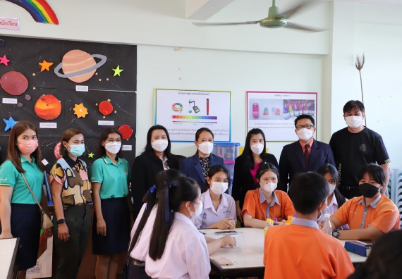 ภาพกิจกรรม  คณะวิทยาศาสตร์และเทคโนโลยี จัดกิจกรรมค่ายวิทยาศาสตร์สัญจร ปีการศึกษา 2565  โรงเรียนคณฑีพิทยาคม