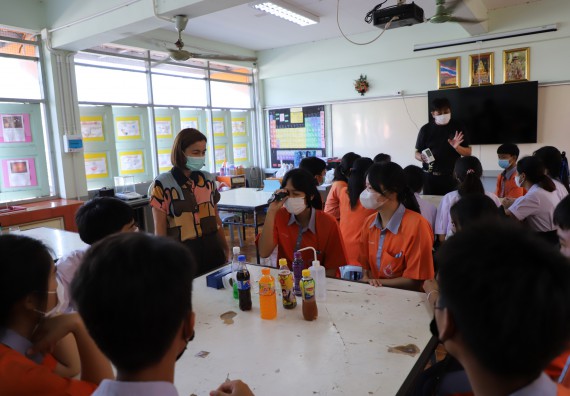 ภาพกิจกรรม  คณะวิทยาศาสตร์และเทคโนโลยี จัดกิจกรรมค่ายวิทยาศาสตร์สัญจร ปีการศึกษา 2565  โรงเรียนคณฑีพิทยาคม