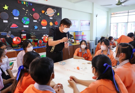 ภาพกิจกรรม  คณะวิทยาศาสตร์และเทคโนโลยี จัดกิจกรรมค่ายวิทยาศาสตร์สัญจร ปีการศึกษา 2565  โรงเรียนคณฑีพิทยาคม