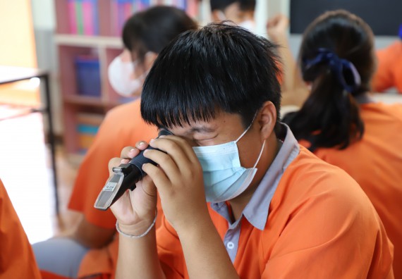 ภาพกิจกรรม  คณะวิทยาศาสตร์และเทคโนโลยี จัดกิจกรรมค่ายวิทยาศาสตร์สัญจร ปีการศึกษา 2565  โรงเรียนคณฑีพิทยาคม