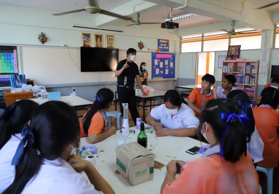 ภาพกิจกรรม  คณะวิทยาศาสตร์และเทคโนโลยี จัดกิจกรรมค่ายวิทยาศาสตร์สัญจร ปีการศึกษา 2565  โรงเรียนคณฑีพิทยาคม