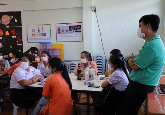 ภาพกิจกรรม  คณะวิทยาศาสตร์และเทคโนโลยี จัดกิจกรรมค่ายวิทยาศาสตร์สัญจร ปีการศึกษา 2565  โรงเรียนคณฑีพิทยาคม