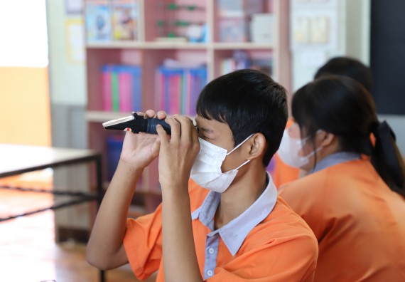 ภาพกิจกรรม  คณะวิทยาศาสตร์และเทคโนโลยี จัดกิจกรรมค่ายวิทยาศาสตร์สัญจร ปีการศึกษา 2565  โรงเรียนคณฑีพิทยาคม