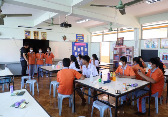 ภาพกิจกรรม  คณะวิทยาศาสตร์และเทคโนโลยี จัดกิจกรรมค่ายวิทยาศาสตร์สัญจร ปีการศึกษา 2565  โรงเรียนคณฑีพิทยาคม