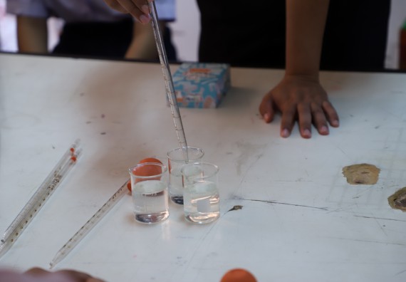 ภาพกิจกรรม  คณะวิทยาศาสตร์และเทคโนโลยี จัดกิจกรรมค่ายวิทยาศาสตร์สัญจร ปีการศึกษา 2565  โรงเรียนคณฑีพิทยาคม