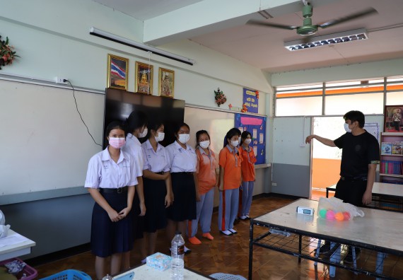 ภาพกิจกรรม  คณะวิทยาศาสตร์และเทคโนโลยี จัดกิจกรรมค่ายวิทยาศาสตร์สัญจร ปีการศึกษา 2565  โรงเรียนคณฑีพิทยาคม