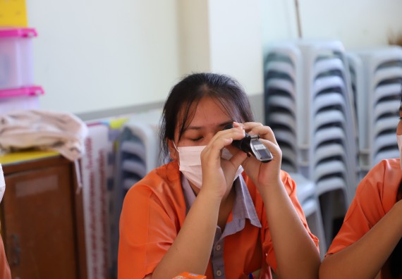 ภาพกิจกรรม  คณะวิทยาศาสตร์และเทคโนโลยี จัดกิจกรรมค่ายวิทยาศาสตร์สัญจร ปีการศึกษา 2565  โรงเรียนคณฑีพิทยาคม