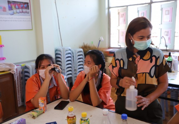 ภาพกิจกรรม  คณะวิทยาศาสตร์และเทคโนโลยี จัดกิจกรรมค่ายวิทยาศาสตร์สัญจร ปีการศึกษา 2565  โรงเรียนคณฑีพิทยาคม