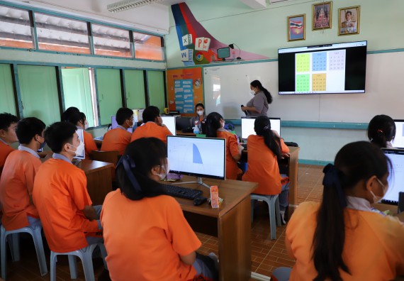 ภาพกิจกรรม  คณะวิทยาศาสตร์และเทคโนโลยี จัดกิจกรรมค่ายวิทยาศาสตร์สัญจร ปีการศึกษา 2565  โรงเรียนคณฑีพิทยาคม