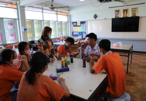 ภาพกิจกรรม  คณะวิทยาศาสตร์และเทคโนโลยี จัดกิจกรรมค่ายวิทยาศาสตร์สัญจร ปีการศึกษา 2565  โรงเรียนคณฑีพิทยาคม