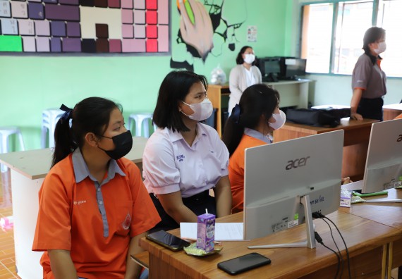 ภาพกิจกรรม  คณะวิทยาศาสตร์และเทคโนโลยี จัดกิจกรรมค่ายวิทยาศาสตร์สัญจร ปีการศึกษา 2565  โรงเรียนคณฑีพิทยาคม