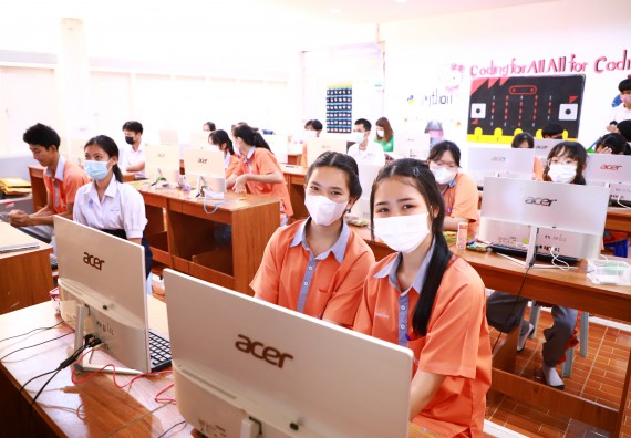 ภาพกิจกรรม  คณะวิทยาศาสตร์และเทคโนโลยี จัดกิจกรรมค่ายวิทยาศาสตร์สัญจร ปีการศึกษา 2565  โรงเรียนคณฑีพิทยาคม