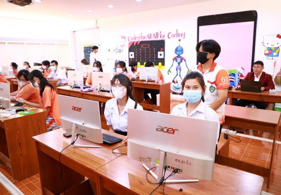 ภาพกิจกรรม  คณะวิทยาศาสตร์และเทคโนโลยี จัดกิจกรรมค่ายวิทยาศาสตร์สัญจร ปีการศึกษา 2565  โรงเรียนคณฑีพิทยาคม