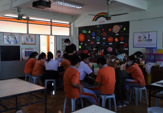 ภาพกิจกรรม  คณะวิทยาศาสตร์และเทคโนโลยี จัดกิจกรรมค่ายวิทยาศาสตร์สัญจร ปีการศึกษา 2565  โรงเรียนคณฑีพิทยาคม