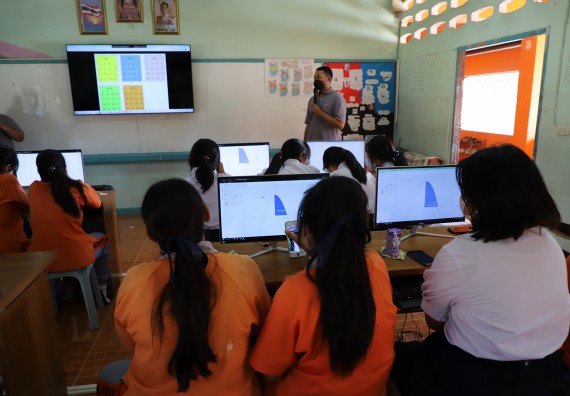 ภาพกิจกรรม  คณะวิทยาศาสตร์และเทคโนโลยี จัดกิจกรรมค่ายวิทยาศาสตร์สัญจร ปีการศึกษา 2565  โรงเรียนคณฑีพิทยาคม