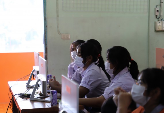 ภาพกิจกรรม  คณะวิทยาศาสตร์และเทคโนโลยี จัดกิจกรรมค่ายวิทยาศาสตร์สัญจร ปีการศึกษา 2565  โรงเรียนคณฑีพิทยาคม