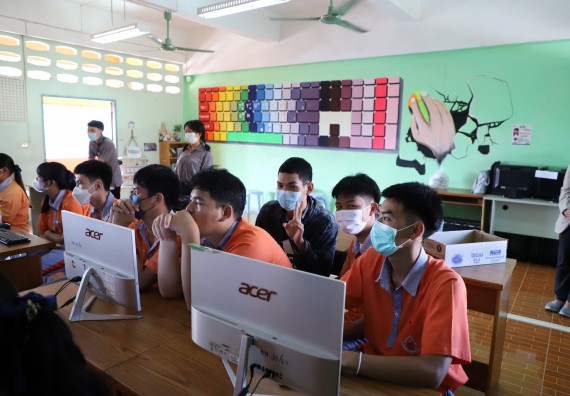 ภาพกิจกรรม  คณะวิทยาศาสตร์และเทคโนโลยี จัดกิจกรรมค่ายวิทยาศาสตร์สัญจร ปีการศึกษา 2565  โรงเรียนคณฑีพิทยาคม