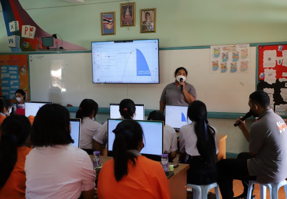 ภาพกิจกรรม  คณะวิทยาศาสตร์และเทคโนโลยี จัดกิจกรรมค่ายวิทยาศาสตร์สัญจร ปีการศึกษา 2565  โรงเรียนคณฑีพิทยาคม