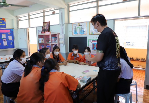 ภาพกิจกรรม  คณะวิทยาศาสตร์และเทคโนโลยี จัดกิจกรรมค่ายวิทยาศาสตร์สัญจร ปีการศึกษา 2565  โรงเรียนคณฑีพิทยาคม