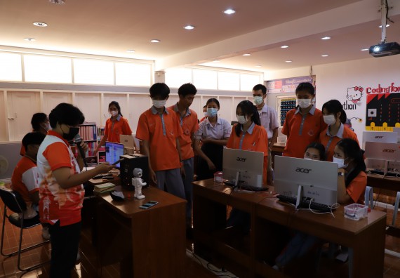 ภาพกิจกรรม  คณะวิทยาศาสตร์และเทคโนโลยี จัดกิจกรรมค่ายวิทยาศาสตร์สัญจร ปีการศึกษา 2565  โรงเรียนคณฑีพิทยาคม