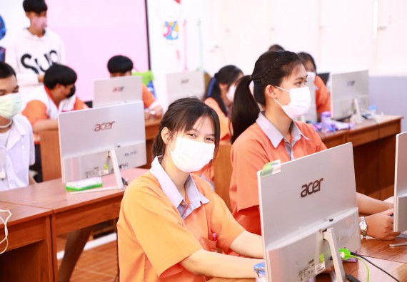 ภาพกิจกรรม  คณะวิทยาศาสตร์และเทคโนโลยี จัดกิจกรรมค่ายวิทยาศาสตร์สัญจร ปีการศึกษา 2565  โรงเรียนคณฑีพิทยาคม