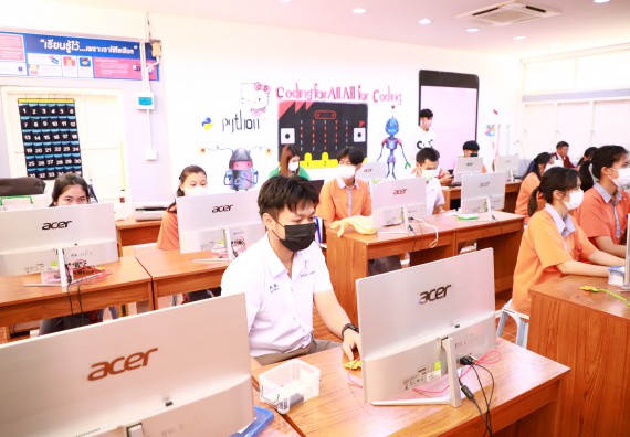 ภาพกิจกรรม  คณะวิทยาศาสตร์และเทคโนโลยี จัดกิจกรรมค่ายวิทยาศาสตร์สัญจร ปีการศึกษา 2565  โรงเรียนคณฑีพิทยาคม