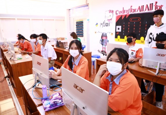 ภาพกิจกรรม  คณะวิทยาศาสตร์และเทคโนโลยี จัดกิจกรรมค่ายวิทยาศาสตร์สัญจร ปีการศึกษา 2565  โรงเรียนคณฑีพิทยาคม