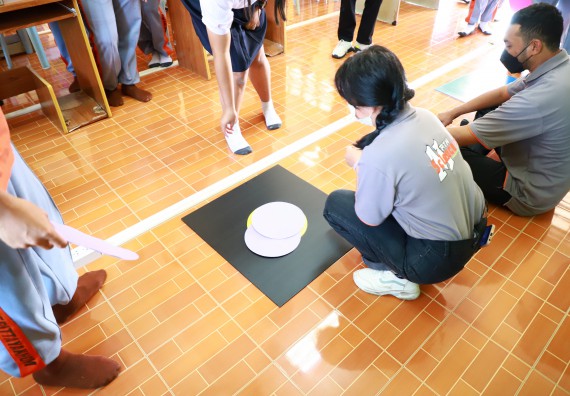 ภาพกิจกรรม  คณะวิทยาศาสตร์และเทคโนโลยี จัดกิจกรรมค่ายวิทยาศาสตร์สัญจร ปีการศึกษา 2565  โรงเรียนคณฑีพิทยาคม