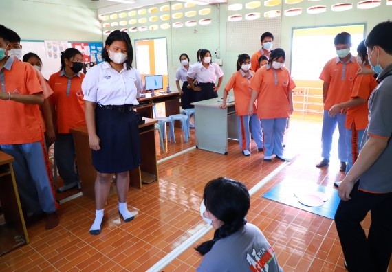 ภาพกิจกรรม  คณะวิทยาศาสตร์และเทคโนโลยี จัดกิจกรรมค่ายวิทยาศาสตร์สัญจร ปีการศึกษา 2565  โรงเรียนคณฑีพิทยาคม