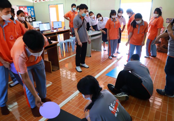 ภาพกิจกรรม  คณะวิทยาศาสตร์และเทคโนโลยี จัดกิจกรรมค่ายวิทยาศาสตร์สัญจร ปีการศึกษา 2565  โรงเรียนคณฑีพิทยาคม