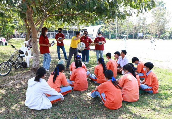 ภาพกิจกรรม  คณะวิทยาศาสตร์และเทคโนโลยี จัดกิจกรรมค่ายวิทยาศาสตร์สัญจร ปีการศึกษา 2565  โรงเรียนคณฑีพิทยาคม