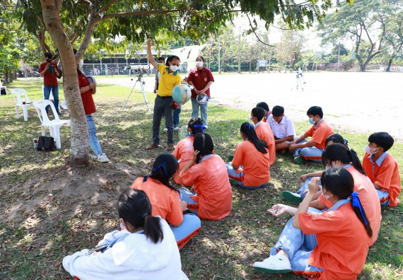 ภาพกิจกรรม  คณะวิทยาศาสตร์และเทคโนโลยี จัดกิจกรรมค่ายวิทยาศาสตร์สัญจร ปีการศึกษา 2565  โรงเรียนคณฑีพิทยาคม