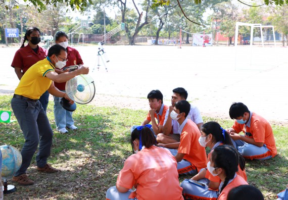 ภาพกิจกรรม  คณะวิทยาศาสตร์และเทคโนโลยี จัดกิจกรรมค่ายวิทยาศาสตร์สัญจร ปีการศึกษา 2565  โรงเรียนคณฑีพิทยาคม
