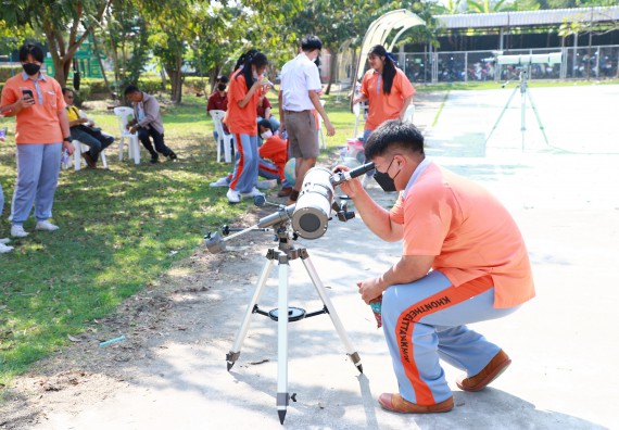 ภาพกิจกรรม  คณะวิทยาศาสตร์และเทคโนโลยี จัดกิจกรรมค่ายวิทยาศาสตร์สัญจร ปีการศึกษา 2565  โรงเรียนคณฑีพิทยาคม