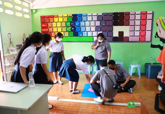 ภาพกิจกรรม  คณะวิทยาศาสตร์และเทคโนโลยี จัดกิจกรรมค่ายวิทยาศาสตร์สัญจร ปีการศึกษา 2565  โรงเรียนคณฑีพิทยาคม