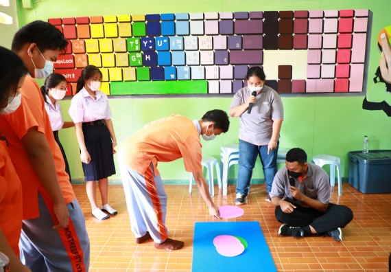 ภาพกิจกรรม  คณะวิทยาศาสตร์และเทคโนโลยี จัดกิจกรรมค่ายวิทยาศาสตร์สัญจร ปีการศึกษา 2565  โรงเรียนคณฑีพิทยาคม