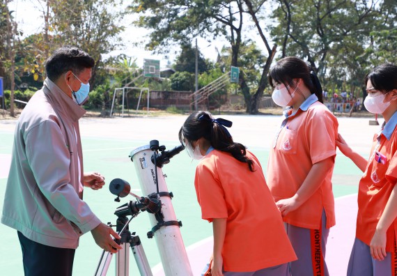 ภาพกิจกรรม  คณะวิทยาศาสตร์และเทคโนโลยี จัดกิจกรรมค่ายวิทยาศาสตร์สัญจร ปีการศึกษา 2565  โรงเรียนคณฑีพิทยาคม