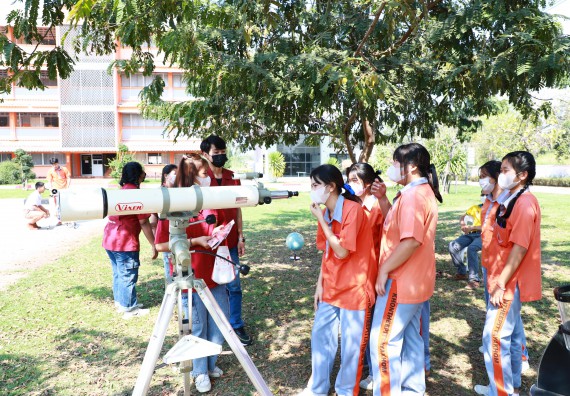 ภาพกิจกรรม  คณะวิทยาศาสตร์และเทคโนโลยี จัดกิจกรรมค่ายวิทยาศาสตร์สัญจร ปีการศึกษา 2565  โรงเรียนคณฑีพิทยาคม