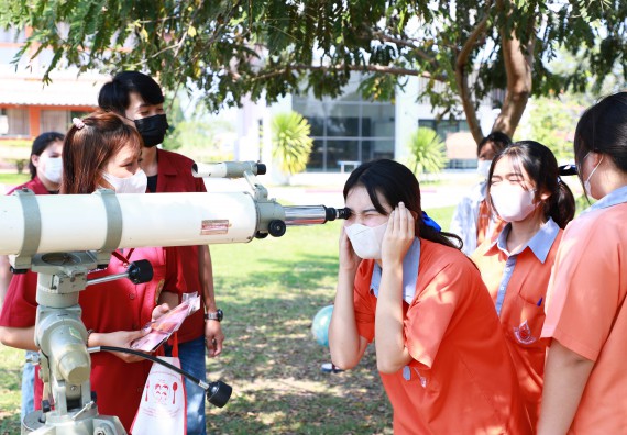 ภาพกิจกรรม  คณะวิทยาศาสตร์และเทคโนโลยี จัดกิจกรรมค่ายวิทยาศาสตร์สัญจร ปีการศึกษา 2565  โรงเรียนคณฑีพิทยาคม