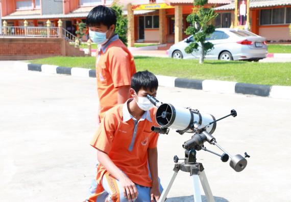 ภาพกิจกรรม  คณะวิทยาศาสตร์และเทคโนโลยี จัดกิจกรรมค่ายวิทยาศาสตร์สัญจร ปีการศึกษา 2565  โรงเรียนคณฑีพิทยาคม