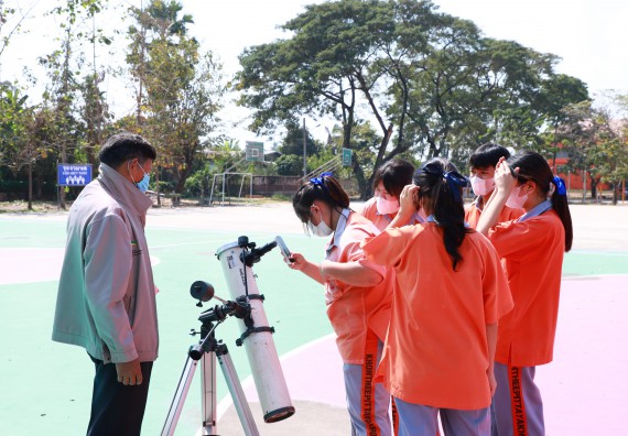 ภาพกิจกรรม  คณะวิทยาศาสตร์และเทคโนโลยี จัดกิจกรรมค่ายวิทยาศาสตร์สัญจร ปีการศึกษา 2565  โรงเรียนคณฑีพิทยาคม