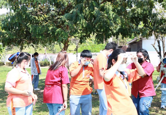 ภาพกิจกรรม  คณะวิทยาศาสตร์และเทคโนโลยี จัดกิจกรรมค่ายวิทยาศาสตร์สัญจร ปีการศึกษา 2565  โรงเรียนคณฑีพิทยาคม