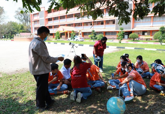 ภาพกิจกรรม  คณะวิทยาศาสตร์และเทคโนโลยี จัดกิจกรรมค่ายวิทยาศาสตร์สัญจร ปีการศึกษา 2565  โรงเรียนคณฑีพิทยาคม